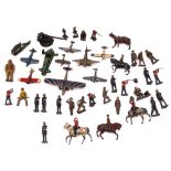 Britains and others, a collection of loose lead figures, including, a Lifeboatman,