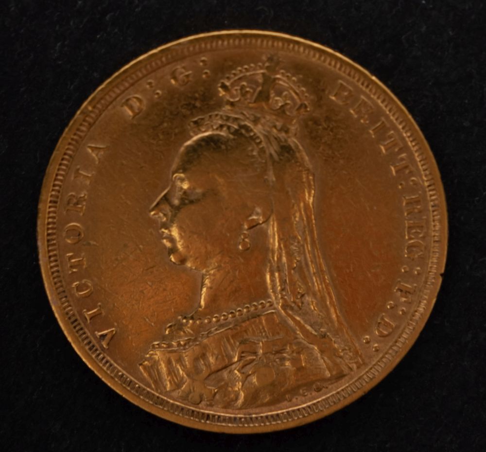 A Victorian 1888 Sydney mint marked sovereign. - Image 2 of 2