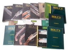 A collection of Holts Auction Catalogues in two boxes.