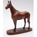 Beswick Horse, Arkle on Wooden Plinth, model 2065,