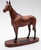 Beswick Horse, Arkle on Wooden Plinth, model 2065,