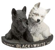 A large 'Black & White' Scotch Whisky' Advertising figure, 58cm hiigh,