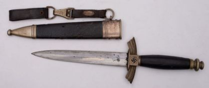 A Third Reich Period Luftwaffe DLV Flyers Dagger , maker SMF, Solingen,