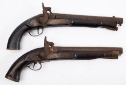 A 19th century Enfield 1858 pattern percussion cap pistol,