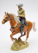 Beswick; Canadian Mounted Cowboy model 1377, height 22 cm.