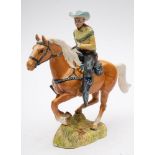 Beswick; Canadian Mounted Cowboy model 1377, height 22 cm.