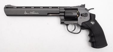 A Dan Wesson .177 calibre CO2 air pistol revolver, 8 inch barrel with six round .