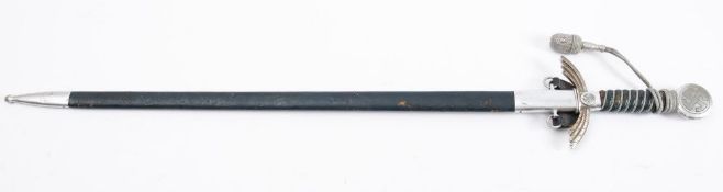 A Third Reich Period Luftwaffe Officer's Sword, maker SMF, Solingen,