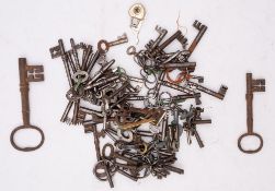 A collection of miscellaneous keys,18th century and later,