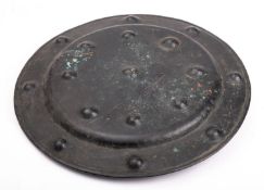 A steel circular shield,