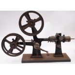 An early 20th century 35mm hand driven projector, maker W Butcher & Sons, Camera House, London,