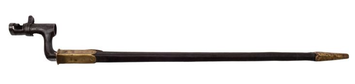 A Turkish socket bayonet for the 1874 Peabody Martini rifle,