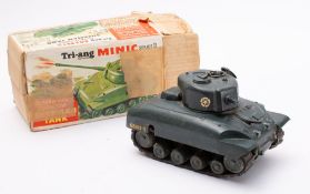 Triang Minic clockwork Sherman tank.