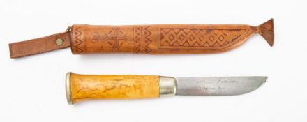 A Finnish Hunting knife, maker J Marttiini, Roveniemi,