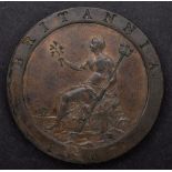 A 1797 Late Georgian High Grade Cartwheel Penny.