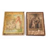 A late Victorian/ early Edwardian wooden jigsaw puzzle 'The Finding of Moses' and another 'The