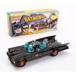 Corgi 267 'Batman' Batmobile: black with red interior, 'Batman' and 'Robin' figures,