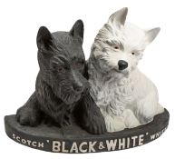 A large 'Black & White' Scotch Whisky' Advertising figure, 58cm high,