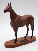 Beswick Horse, Red Rum on Wooden Plinth, model 2510,