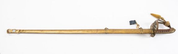 A Victorian Ceylon Light Infantry Volunteers Officer's Sword, retailer's mark for Hobson & Sons,