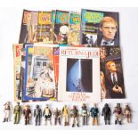 A group of loose Star Wars figures, including Tie Fighter Pilot, Han Solo (Hoth Outfit) and others ,