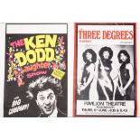 A group of seven various theatre posters, various artists including Ken Dodd, Tom O'Connor,