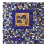 Jude Freeman [Contemporary] 'Symbol' a mosaic formed from glass, ceramic and stone tesserae, framed,