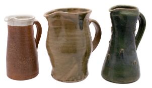 *Jeremy Leach [b. 1941] two stoneware jugs,