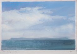 Julia Hall [b. 1974] Sea views; a set of four Oil on paper 22 x 18.