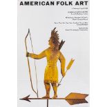 Four Sculpture Exhibition posters: Phillip King, Hayward Gallery, 1981, 51 x 76cm American Folk Art,