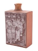 *Austin Hleza [1949 - 1997] Swaziland, a slab built pottery vase,