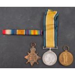 A WWI pair to 'RTS-2245 Pte A Merritt ASC' 1914 Star and Victory Medal,