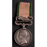 A Crimea Medal to '3192 Pte Thomas Wright 56th Rgt' with Sebastopol clasp.