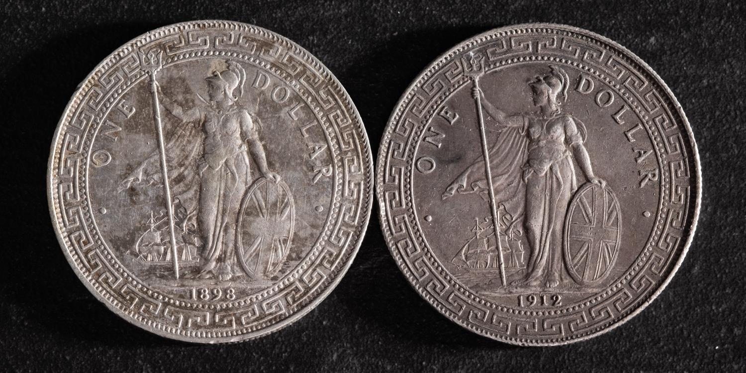 British Trade Dollars, 1898 and 1912. - Image 3 of 3
