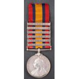 A Queen's South Africa medal with six clasps to '29342 Supr R Swinford RE', 'Relief of Kimberly',