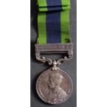 A George V India General Service Medal with Waziristan 1919-21 clasp to 1039055 Dvr E F Webb RFA'.