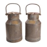 Two small milk churns for 'G L Goad, Shaldon',