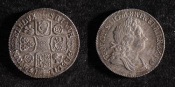 A Roses and Plumes high grade shilling, 1718.
