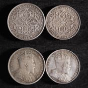 Straits Settlements Dollars, 1903 and 1908.