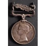 A Crimea Medal 1854 with Sebastopol clasp,