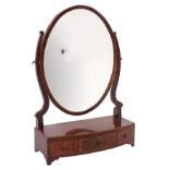 A Sheraton style dressing table mirror,