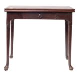 A George II mahogany tea table,