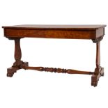 A Regency or George IV mahogany sofa or library table,