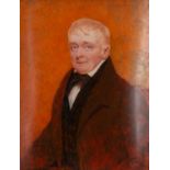 WITHDRAWN William John Newton (British, 1785-1869) Portrait of Mr Rowles, half-length,