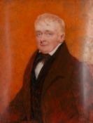 WITHDRAWN William John Newton (British, 1785-1869) Portrait of Mr Rowles, half-length,