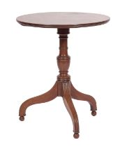 A mahogany circular occasional table, in Gillow's manner,