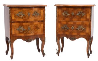 A pair of late 19th Century/Early 20th Century Italian walnut,