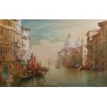 John Shapland (British, 1865-1929) The Grand Canal with Santa Maria Della Salute Watercolour 60.