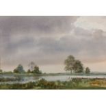 Edward Ashton Cannell (British,1927-1994) River scene Watercolour 35.