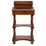 A late 19th-century mahogany and inlaid ladies' writing bureau,